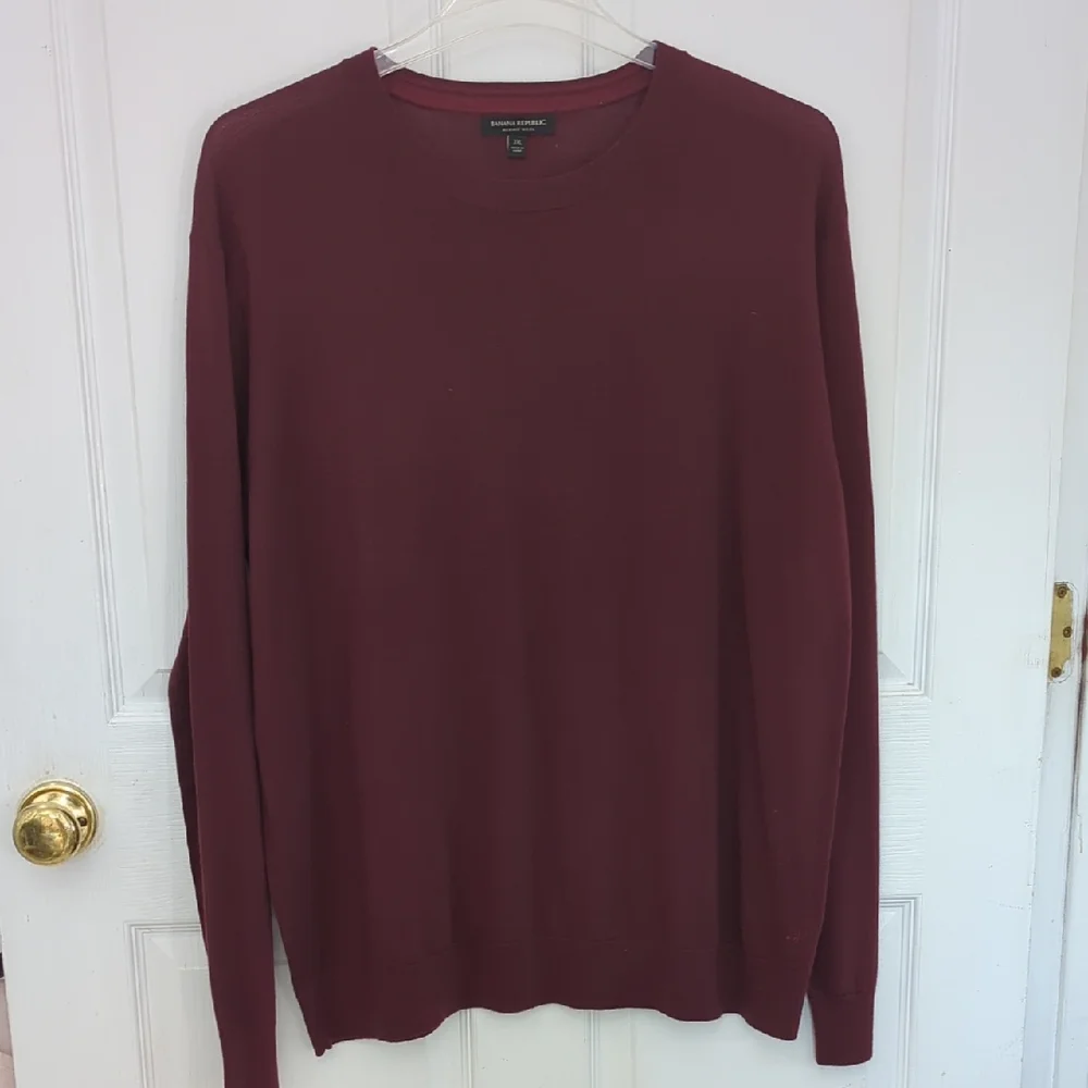 Banana Republic Burgundy Merino Wool Sweater